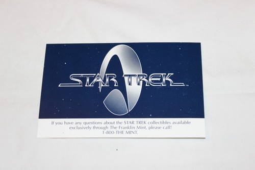 Franklin mint promo postcard - mint,