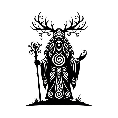 Pagan warlock decal dark - pagan,