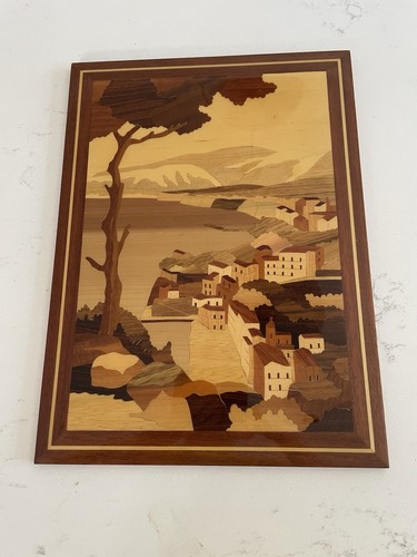 Vintage marquetry inlaid - vintage, wood