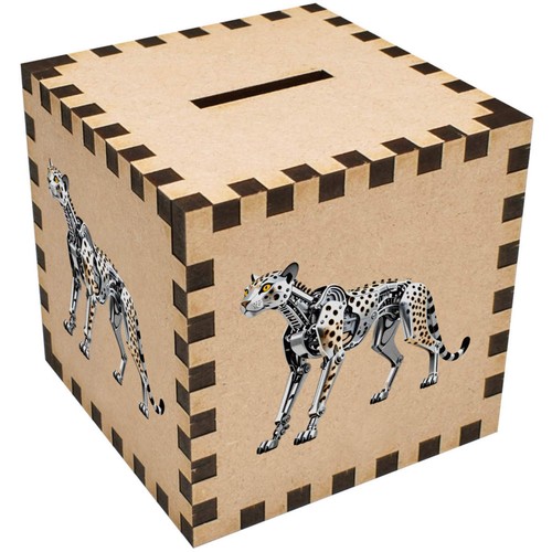 Mechanical cheetah money box - money,