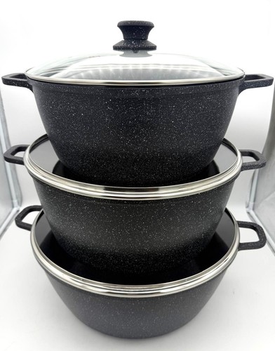 Cooking pots 3 pcs - pots,