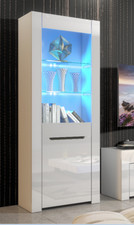 Display Cabinet White Gloss