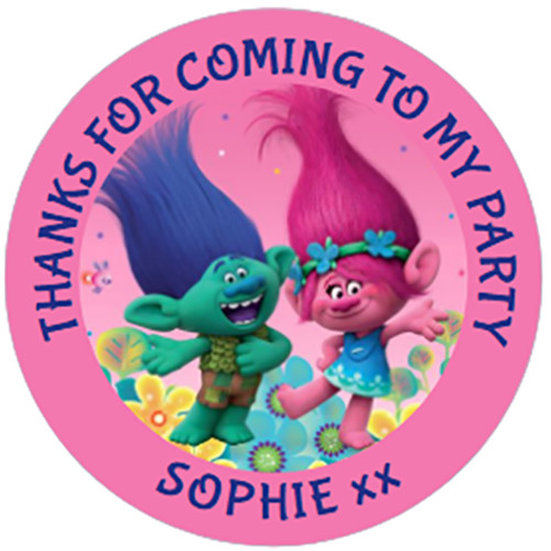 Personalised trolls party - 48,