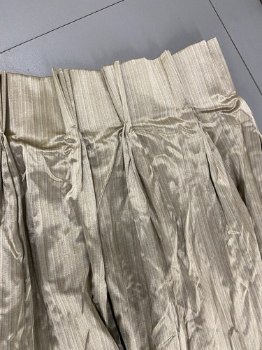 Chintz satin curtains pleated - satin,