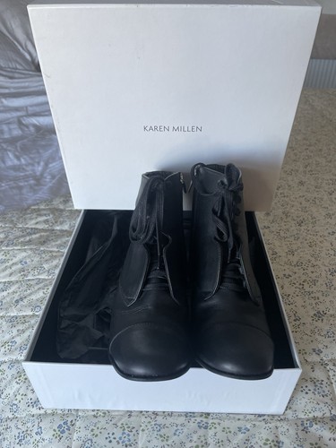 Karen millen black leather - millen,