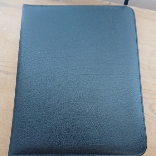 Leather organiser portfolio - leather,