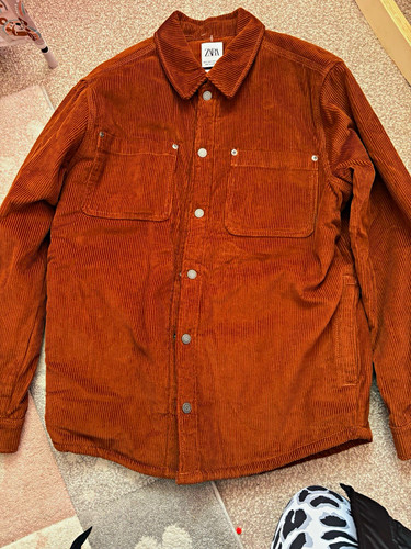 Zara men brown corduroy - brown,