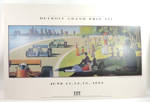 1993 detroit grand prix canvas - 1993,