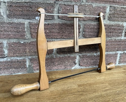 Vintage wooden bow saw - vintage,