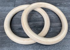 28MM Professional Wooden Gymnastic Rings for Exercise Workout Fitness Pull Up