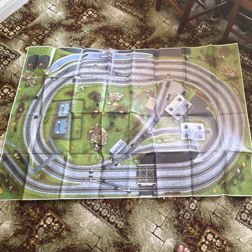 Gauge printed model railway - 00,