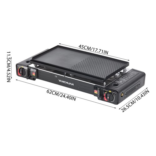 Black bbq camping gas barbecue - camping,