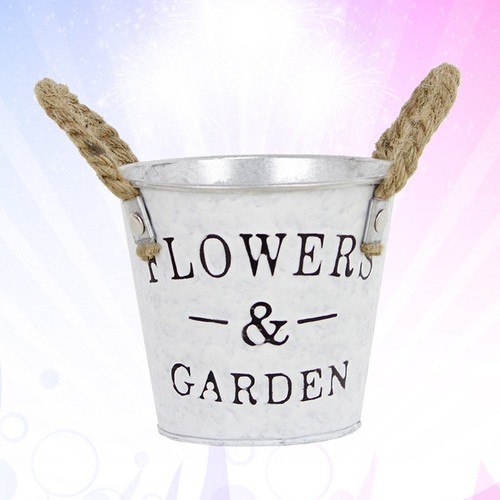 Reusable flower tin bucket - reusable,