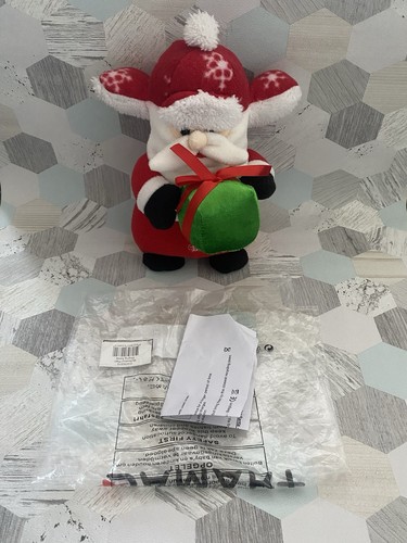 Singing santa christmas plush - singing,