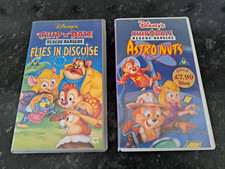 2 WALT DISNEY VHS VIDEOS CHIP N DALE RESCUE RANGERS FLIES IN DISGUISE ASTRO NUTS