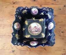 Large Limoges Cobalt Blue