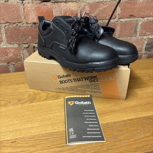 New goliath black safety boots - goliath,