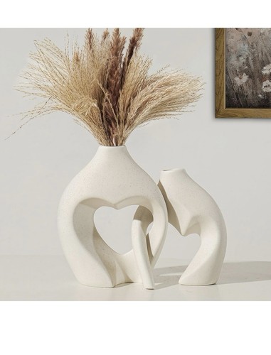 Set decorative glass vase - glass,