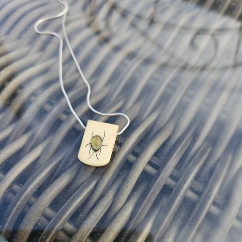 Silver necklace shibayama - silver, &