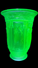 Art Deco Blue Uranium Glass