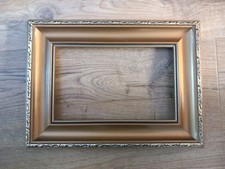 Vintage Picture Frame Gilded Wood Accepts Painting 9.5x6 Unglazed