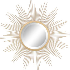 round 23" Antique Gold Metal