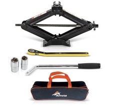 2 Ton Scissor Jack Car Lift Kit 45cm Universal Fit for Emergency Tyre Change Too