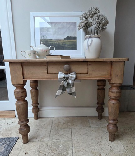 Vintage pine console - pine,