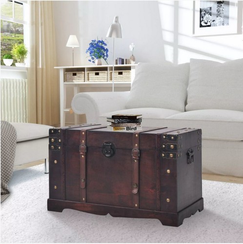 Wooden storage chest treasure - chest,