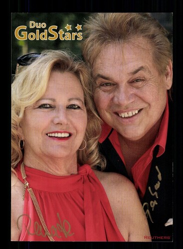 Duo gold stars autograph card - duo,