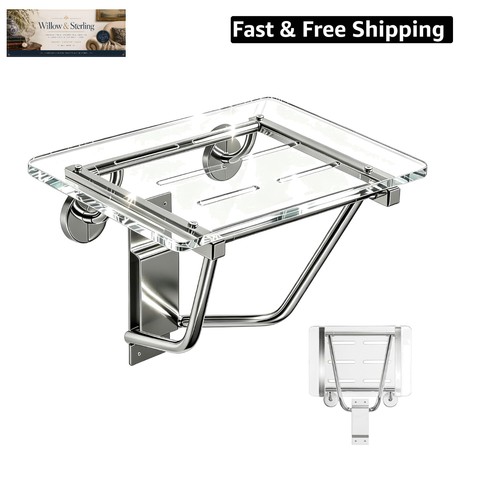 Folding shower seat - folding, wall
