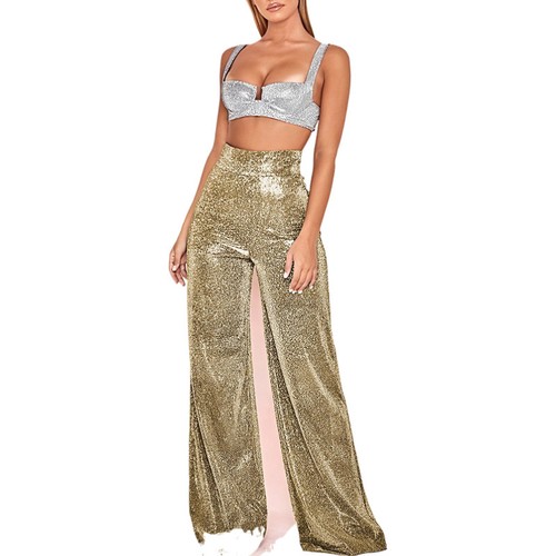 Ladies glitter trousers xmas - glitter,