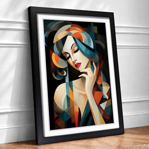 Art deco woman cubism 2 - cubism, no.2