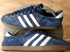 CLASSIC ADIDAS ORIGINALS LONDON BLUE WHITE TRAINERS UK 9.5 TERRACE 2011 RARE