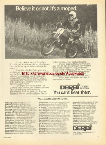 Derbi sports mopeds motorcycle - derbi,