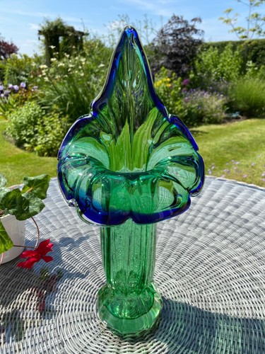 Large murano sommerso fluted - large,