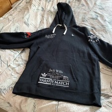 JACK WILLS BLACK HOODY - SIZE