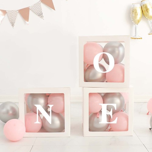 3pcs transparent balloon boxes - balloon,
