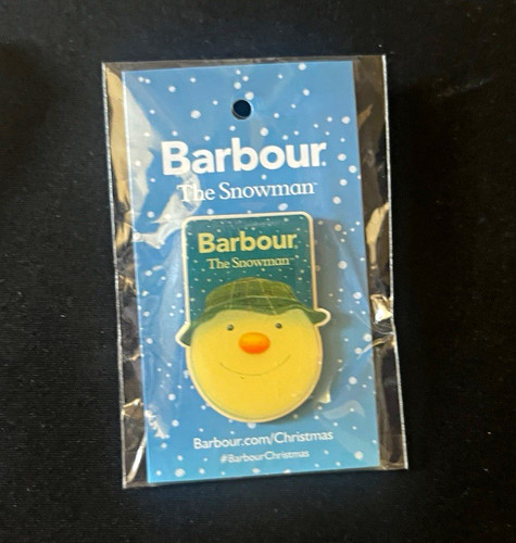 Barbour the snowman enamel pin - the,