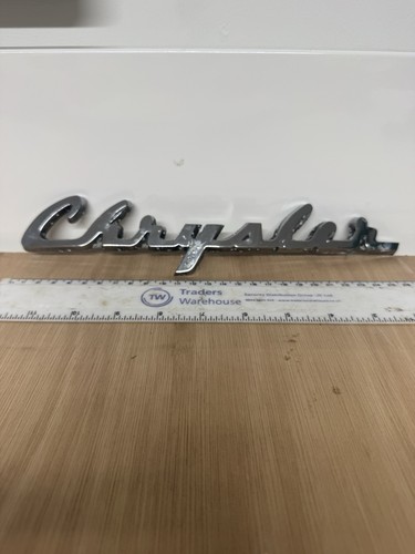 Vintage chrysler chrome script - chrysler,