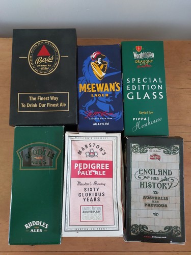 Branded british pint glasses - 6,