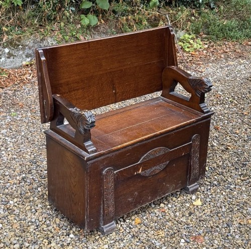 Monks bench storage seat - monks,