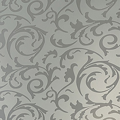 Silver gray floral wallpaper - floral,
