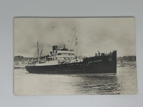 Vintage postcard black white - black, &