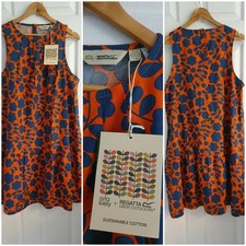Orla Kiely orange & navy petal