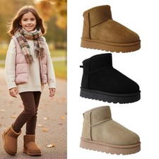 GIRLS ANKLE BOOTS KIDS WARM
