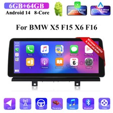 12.3" Touch Screen 64GB Car GPS Stereo DAB DSP Carplay For BMW X5 F15 X6 F16 NBT