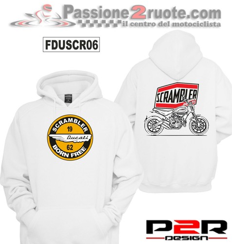 Hoodie scrambler white - hoodie,