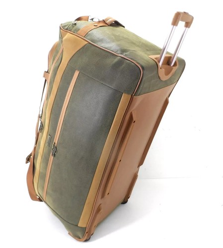 Large faux suede luggage - large,