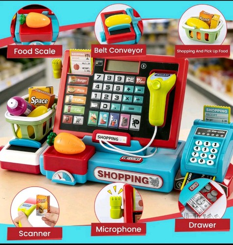 Kids cash register toy - kids,